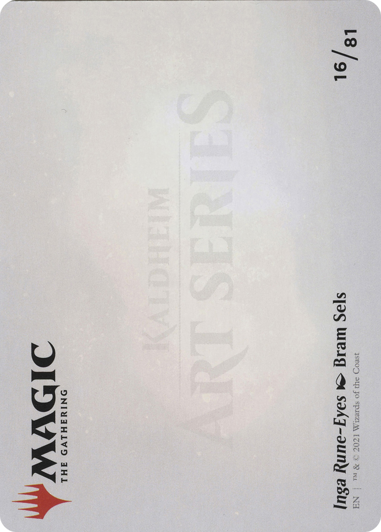 Image of Inga Rune-Eyes // Inga Rune-Eyes (ASKHM-016) - Art Series: Kaldheim (Borderless) Foil
