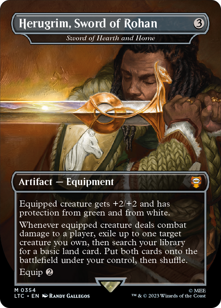 Image of Herugrim, Sword of Rohan - Sword of Hearth and Home (LTC-354) - Tales of Middle-earth Commander / Herugrim, Sword of Rohan (Borderless)