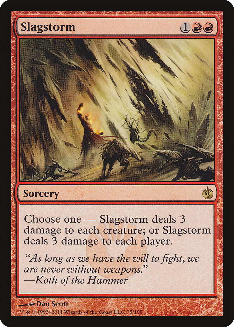 Image of Slagstorm (MBS-075) - Mirrodin Besieged