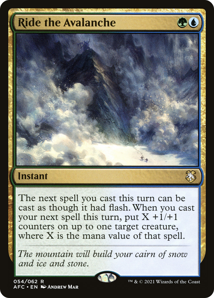 Image of Ride the Avalanche (AFC-054) - Forgotten Realms Commander