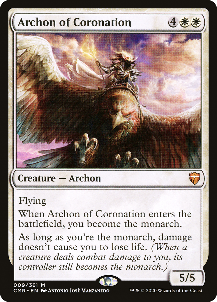 Image of Archon of Coronation (CMR-009) - Commander Legends Foil