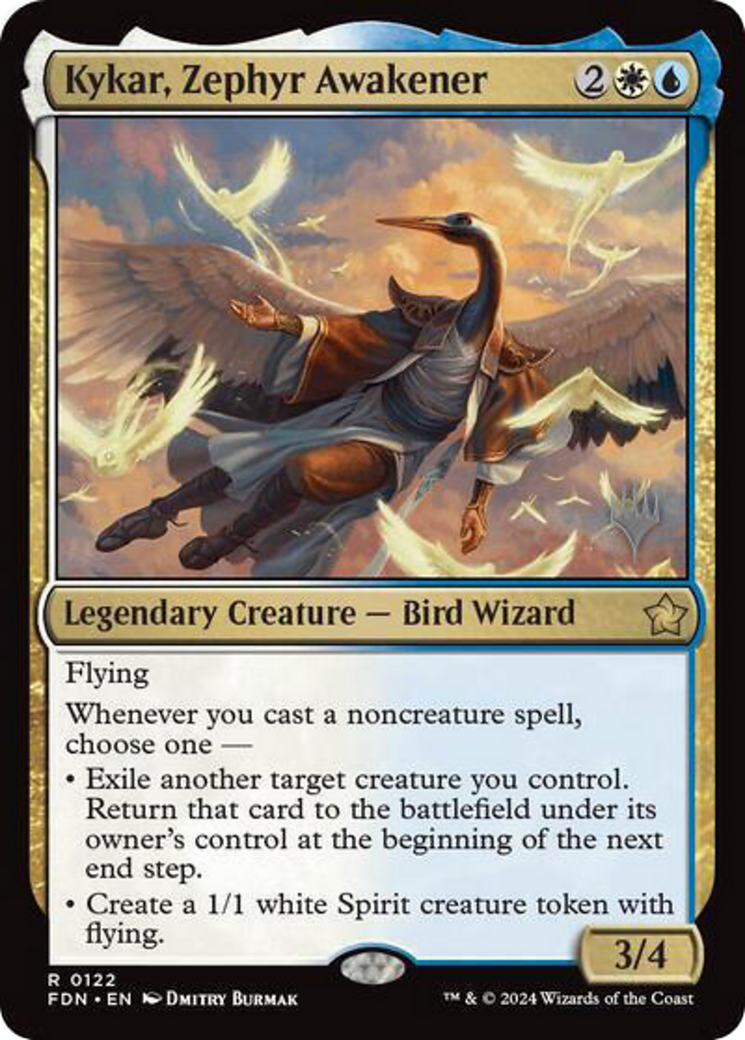 Image of Kykar, Zephyr Awakener (PPDFT-122) - Foundations Promos Foil