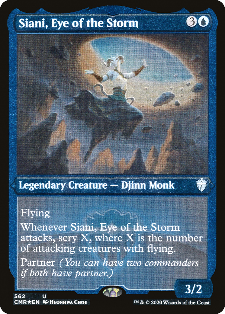 Image of Siani, Eye of the Storm (Foil Etched) (CMR-562) - Commander Legends Foil