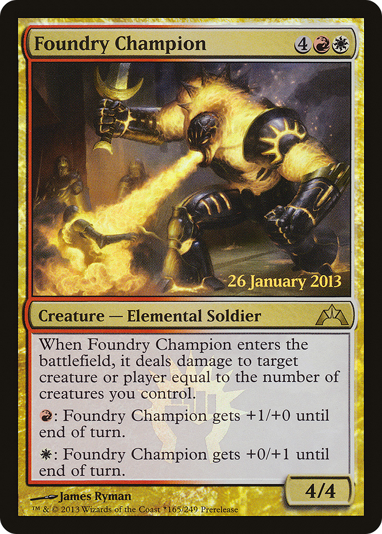 Image of Foundry Champion (PRE-165) - Gatecrash Promos Foil