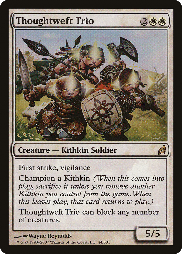 Image of Thoughtweft Trio (LRW-044) - Lorwyn Foil