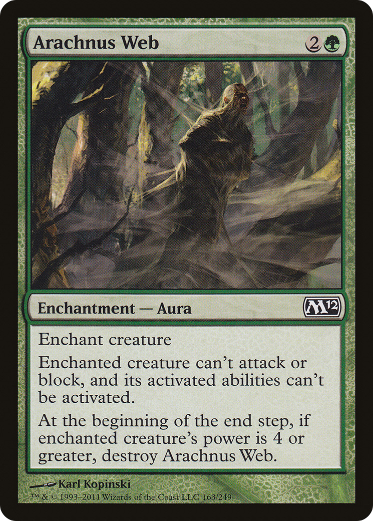 Image of Arachnus Web (M12-163) - Magic 2012 Foil