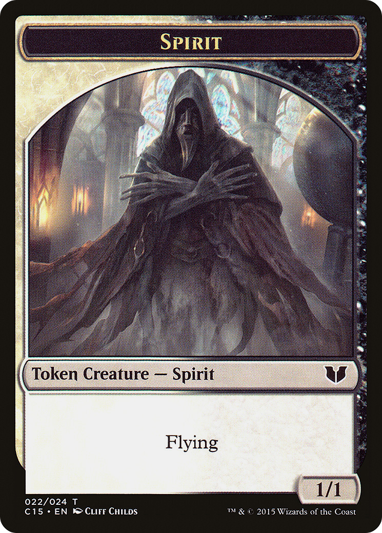 Image of Spirit (022) // Angel Double-Sided Token (C15-022) - Commander 2015 Tokens