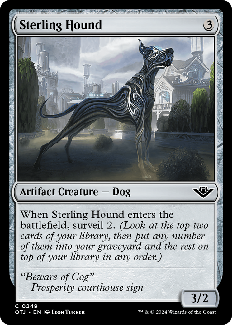 Image of Sterling Hound (OTJ-249) - Outlaws of Thunder Junction Foil