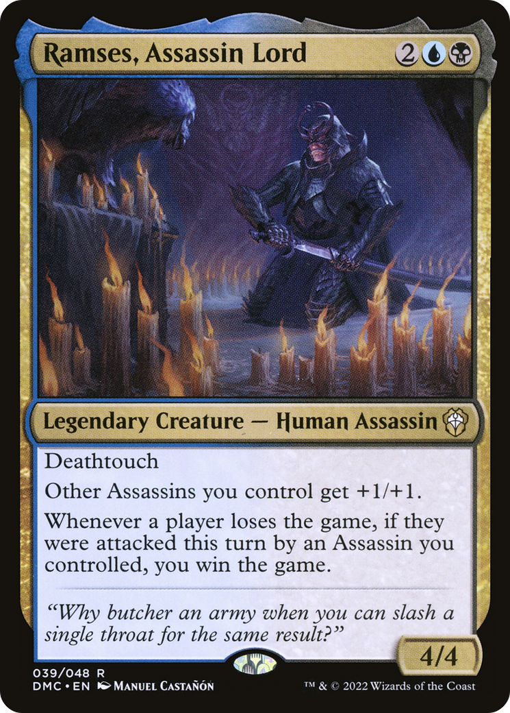 Image of Ramses, Assassin Lord (DMC-039) - Dominaria United Commander Foil
