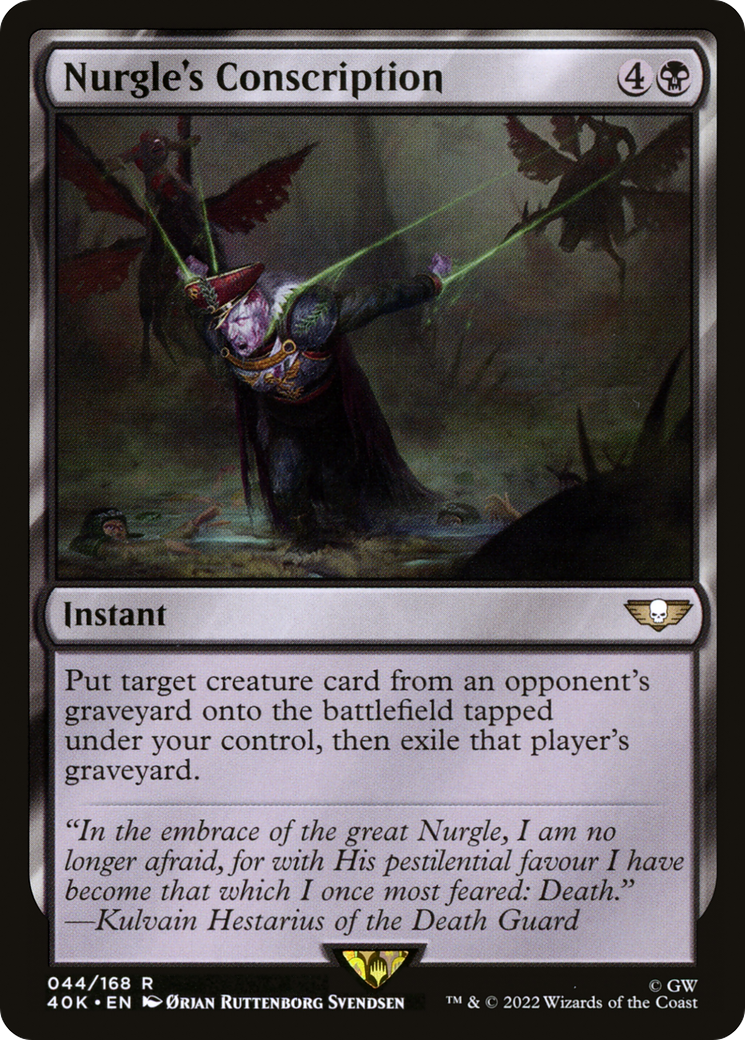 Image of Nurgle's Conscription (40K-044) - Warhammer 40,000 Commander