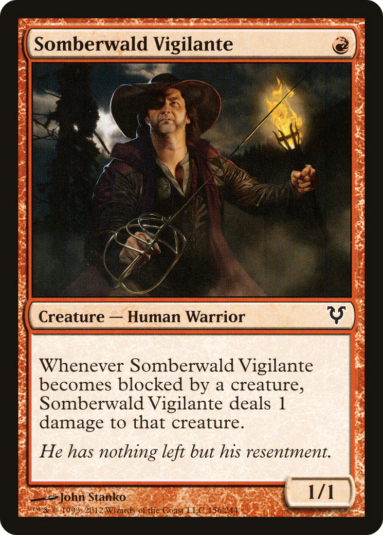 Image of Somberwald Vigilante (AVR-156) - Avacyn Restored Foil