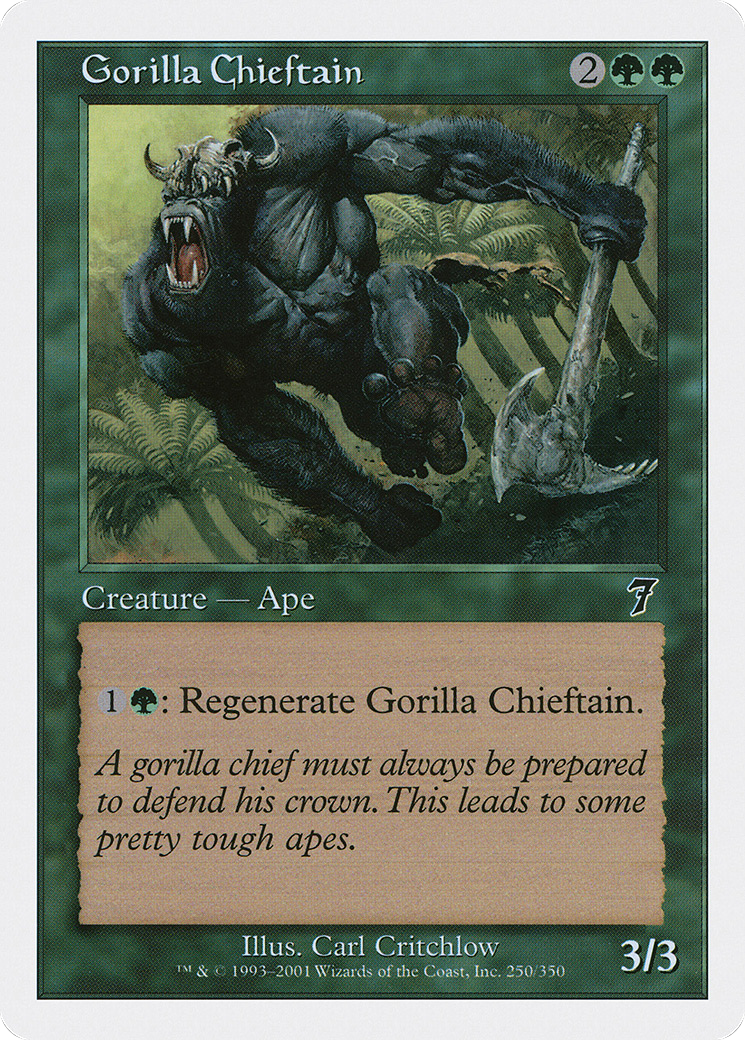 Image of Gorilla Chieftain (7ED-250) - 7th Edition Foil