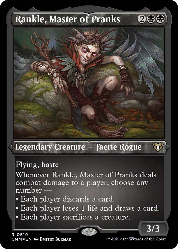 Image of Rankle, Master of Pranks (CMM-519) - Commander Masters Etched Foil