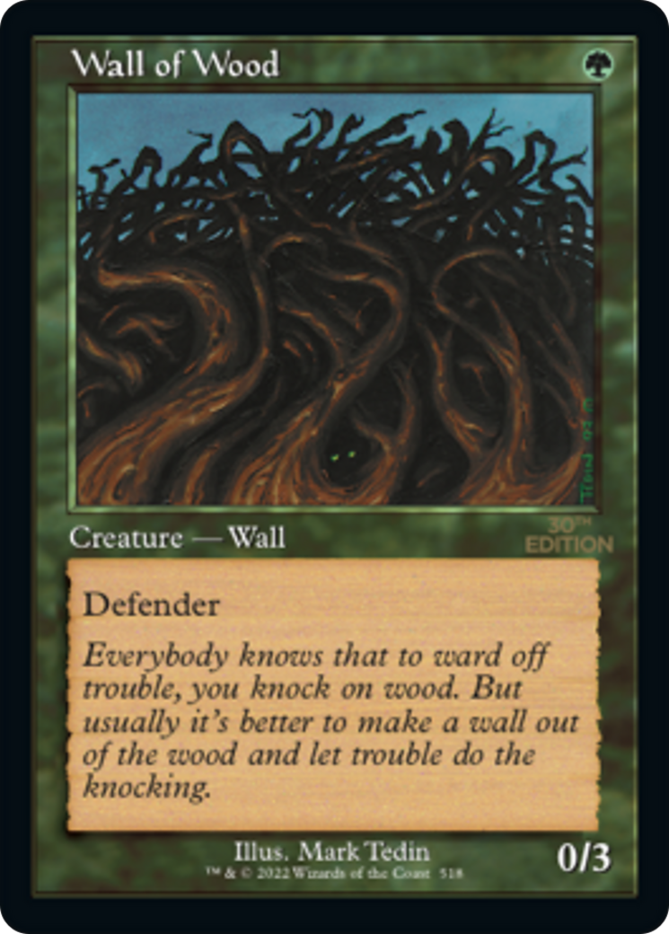 Image of Wall of Wood (Retro Frame) (30A-518) - 30th Anniversary Edition
