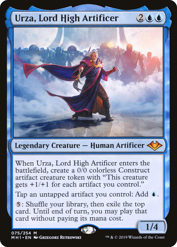 Image of Urza, Lord High Artificer (MH1-075) - Modern Horizons Foil