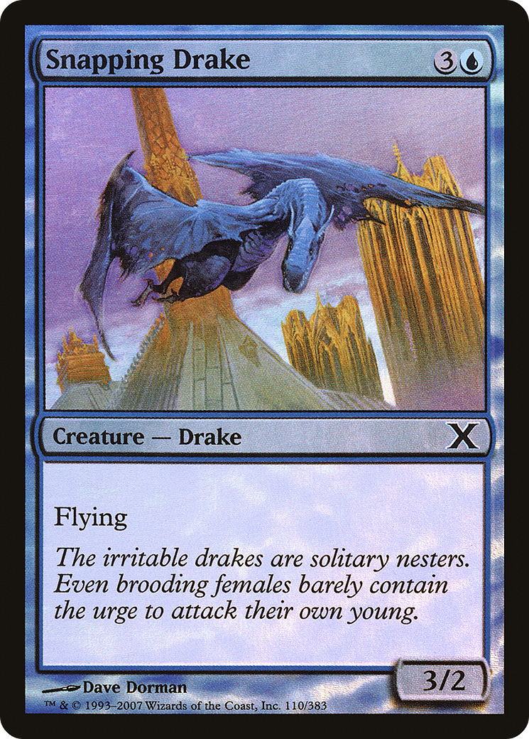 Image of Snapping Drake (10E-110★) - Tenth Edition Foil