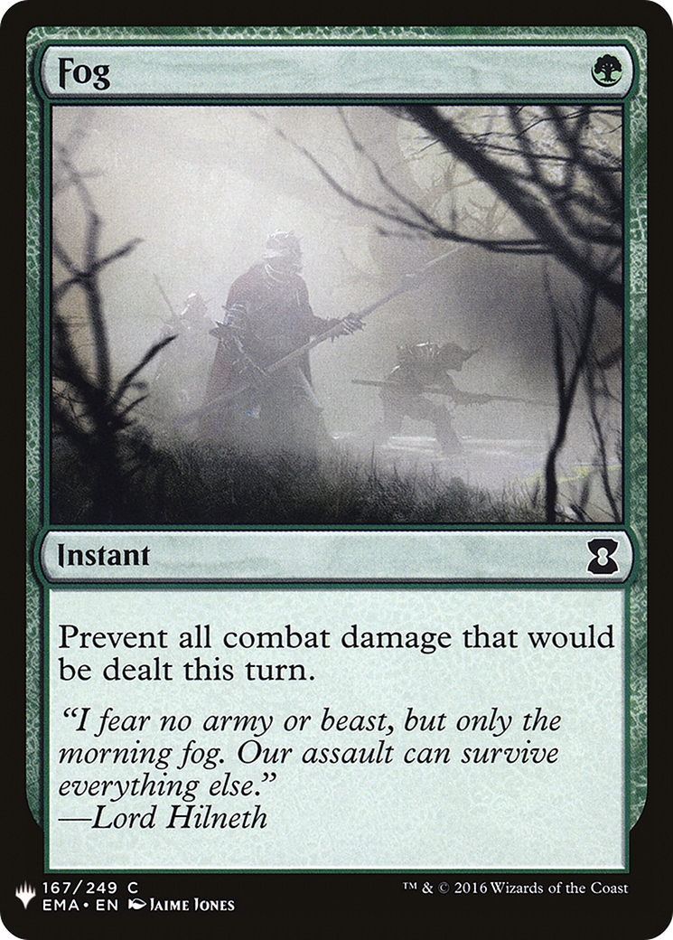 Image of Fog (LIST-EMA-167) - The List