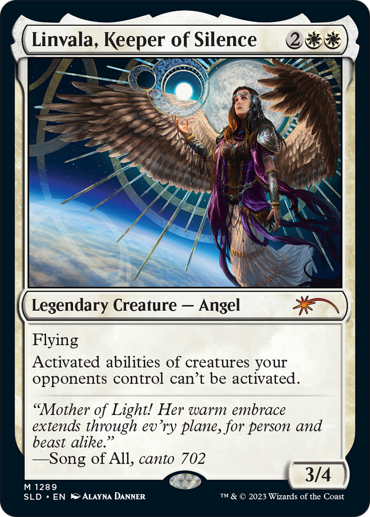 Image of Linvala, Keeper of Silence (SLD-1289) - Secret Lair Drop