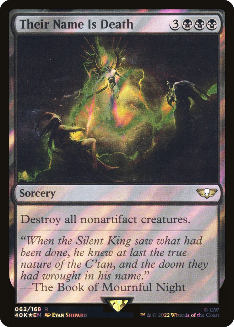 Image of Their Name Is Death (Surge Foil) (40K-062) - Warhammer 40,000 Commander Foil