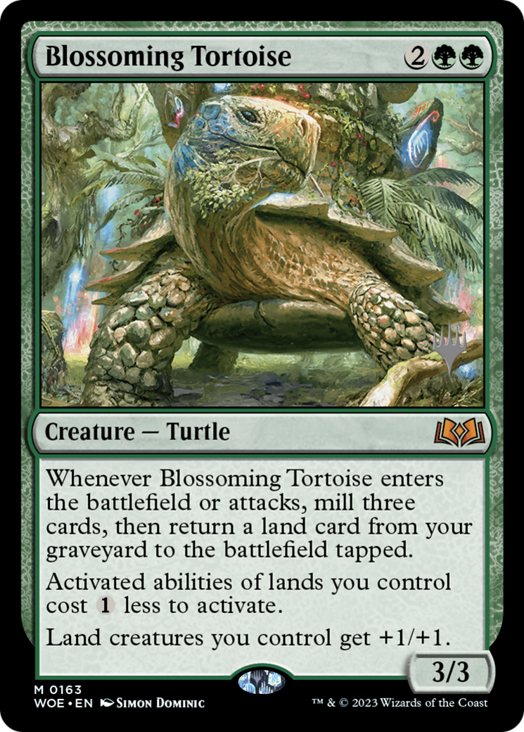Image of Blossoming Tortoise (PPWOE-163) - Wilds of Eldraine Promos