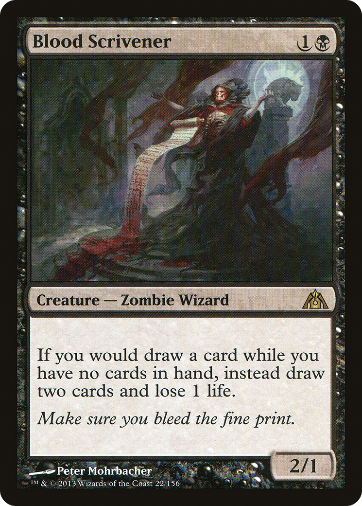 Image of Blood Scrivener (DGM-022) - Dragon's Maze Foil