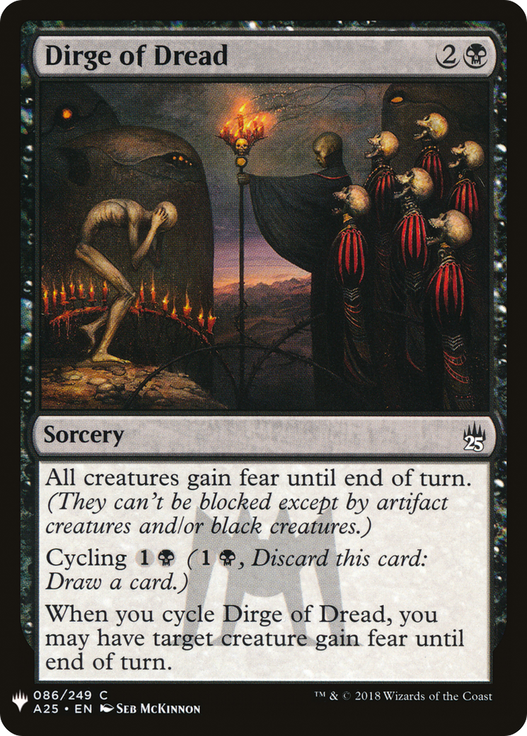 Image of Dirge of Dread (LIST-A25-86) - The List