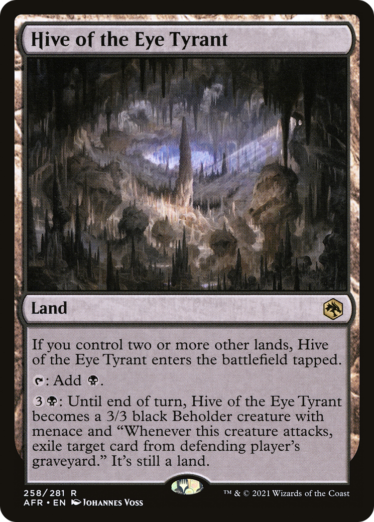 Image of Hive of the Eye Tyrant (AFR-258) - Adventures in the Forgotten Realms Foil