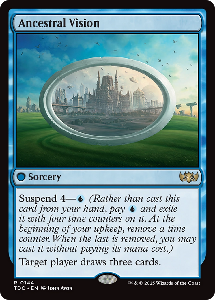 Image of Ancestral Vision (TDC-144) - Commander: Tarkir: Dragonstorm