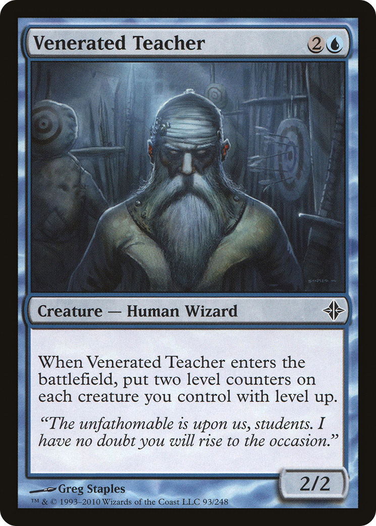 Image of Venerated Teacher (ROE-093) - Rise of the Eldrazi Foil
