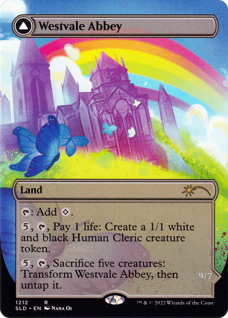 Image of Westvale Abbey (Display Commander) - Thick Stock (SLD-1212) - Secret Lair Drop (Borderless)