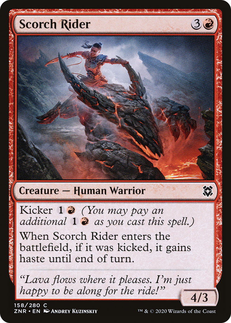 Image of Scorch Rider (ZNR-158) - Zendikar Rising