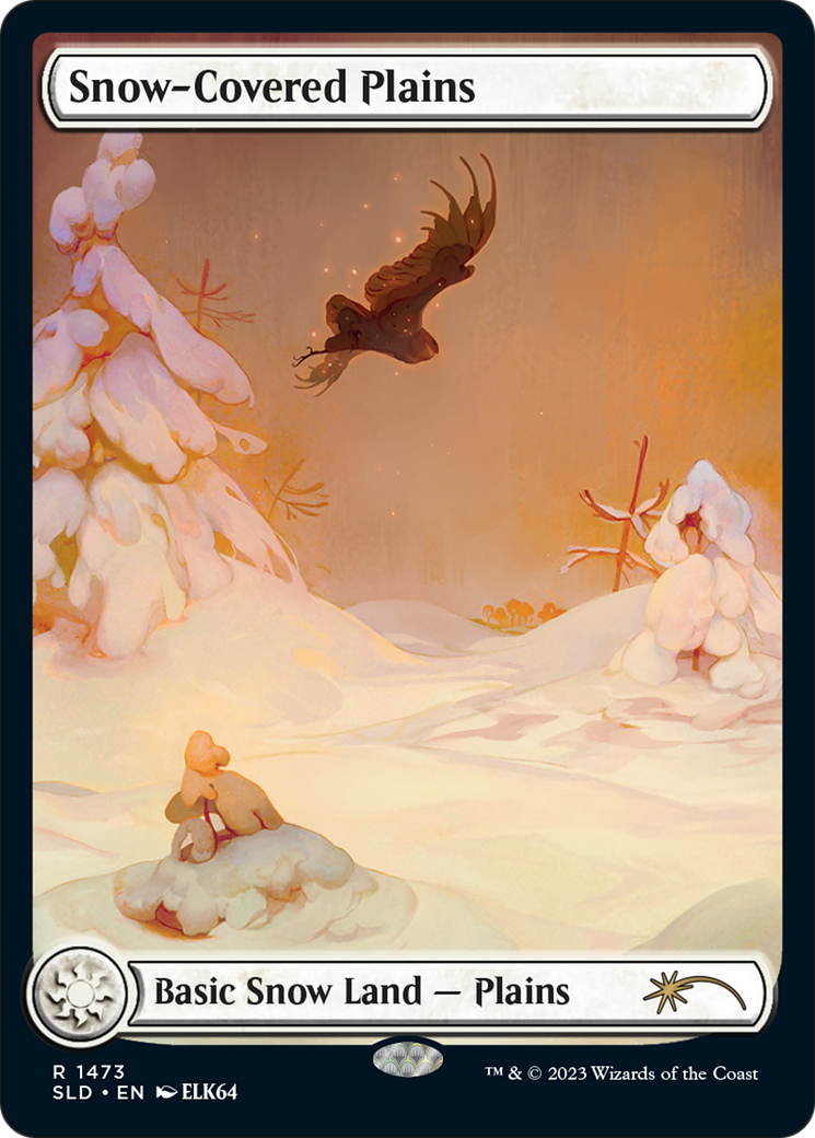 Image of Snow-Covered Plains (1473) (SLD-1473) - Secret Lair Drop: (Full Art)