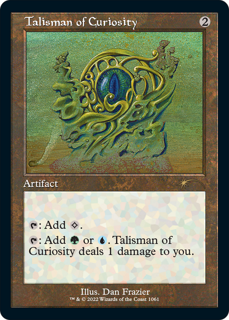 Image of Talisman of Curiosity (Retro Frame) (SLD-1061) - Secret Lair Drop Etched Foil