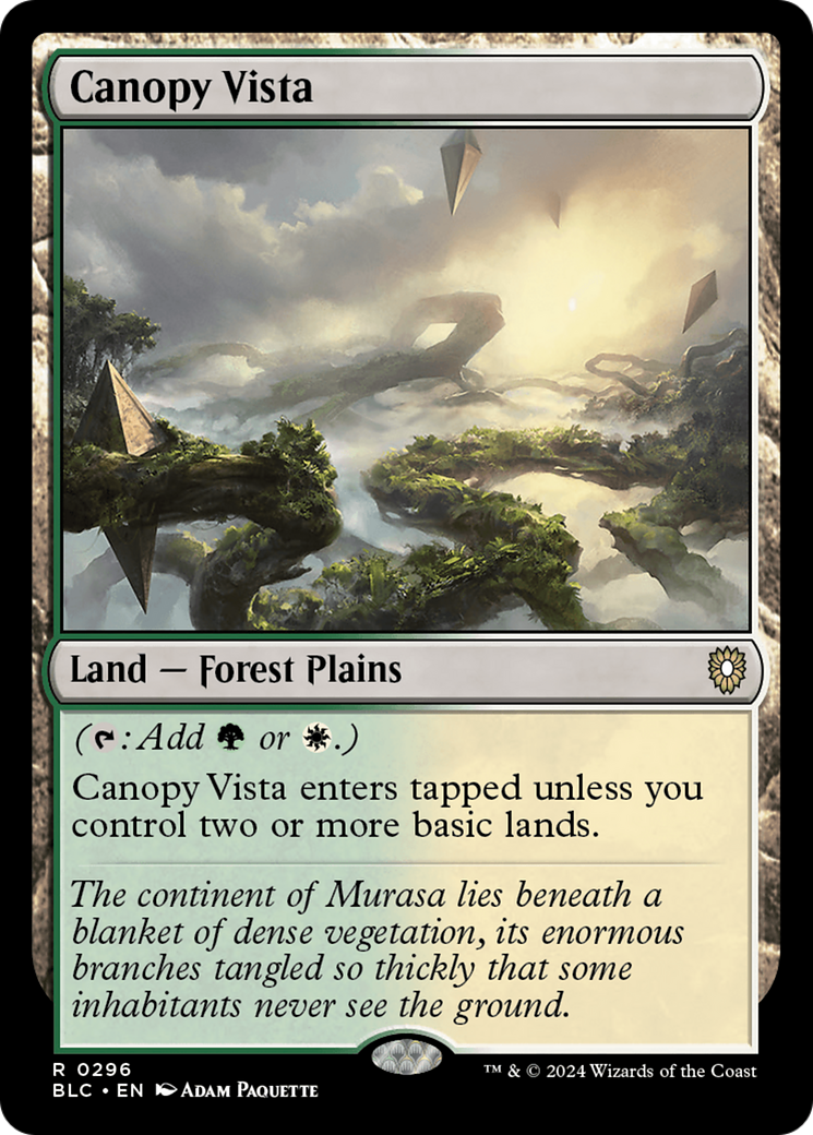 Image of Canopy Vista (BLC-296) - Bloomburrow Commander