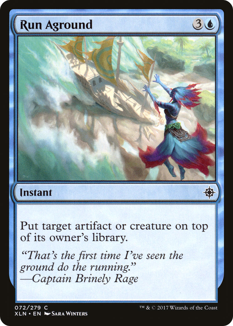 Image of Run Aground (XLN-072) - Ixalan Foil