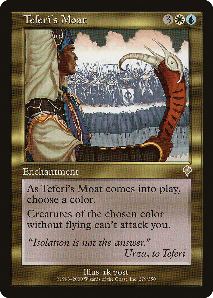 Image of Teferi's Moat (INV-279) - Invasion Foil