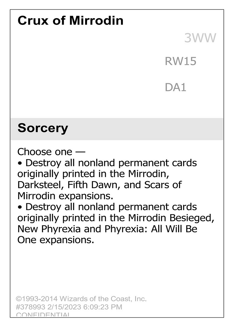 Image of Crux of Mirrodin (UNK-RW15) - Unknown Event