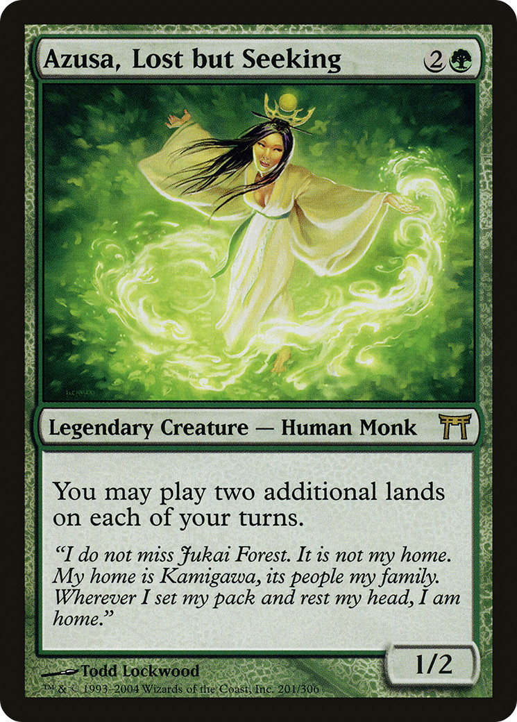 Image of Azusa, Lost but Seeking (CHK-201) - Champions of Kamigawa Foil