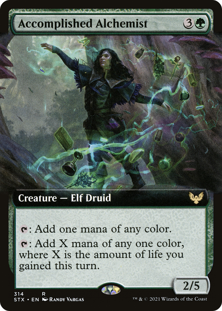 Image of Accomplished Alchemist (Extended Art) (STX-314) - Strixhaven: School of Mages: (Extended Art) Foil