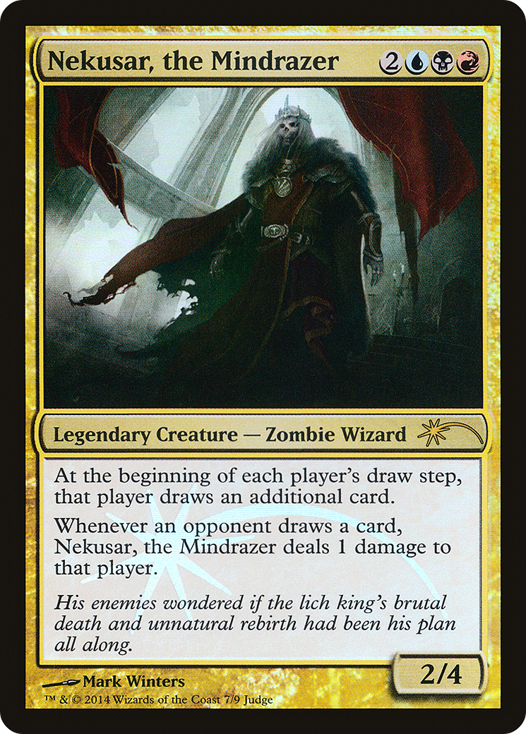 Image of Nekusar, the Mindrazer (JDG-007) - Judge Gift Cards 2014 Foil