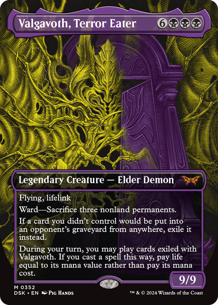 Image of Valgavoth, Terror Eater (Showcase) (DSK-352) - Duskmourn: House of Horror (Borderless)