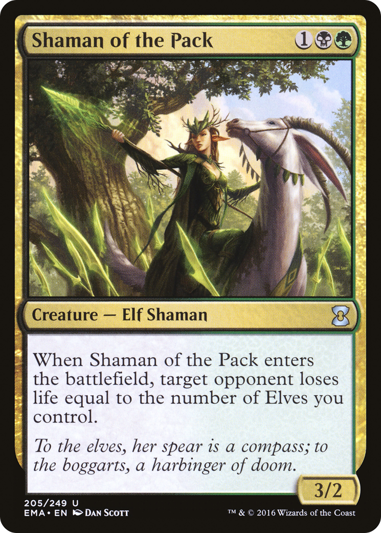 Image of Shaman of the Pack (EMA-205) - Eternal Masters Foil