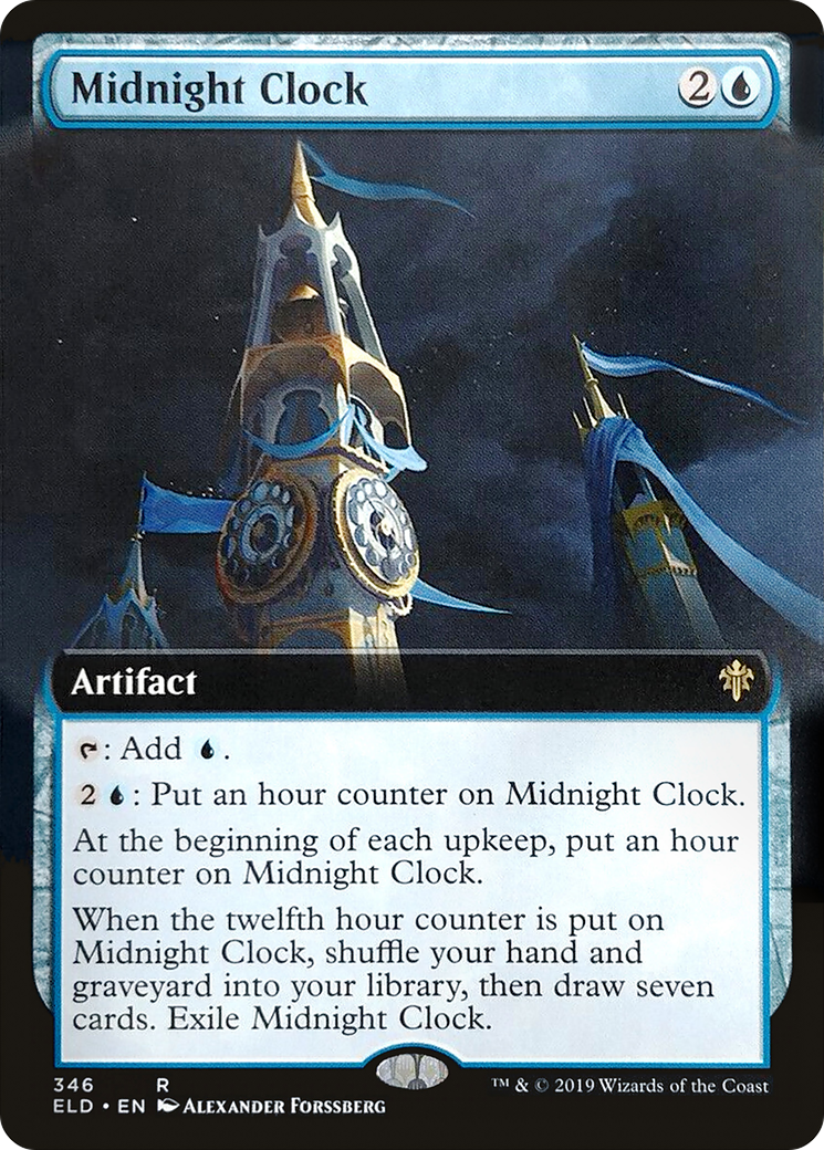 Image of Midnight Clock (Extended Art) (ELD-346) - Throne of Eldraine: (Extended Art)