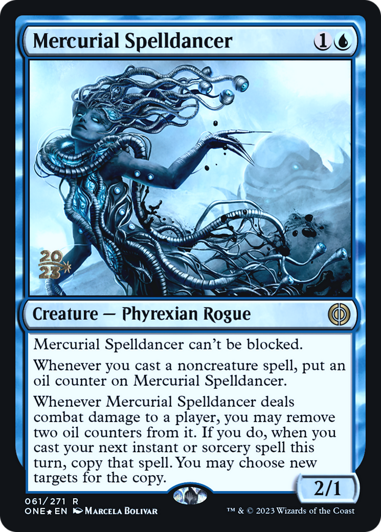 Image of Mercurial Spelldancer (PRE-061) - Phyrexia: All Will Be One Promos Foil