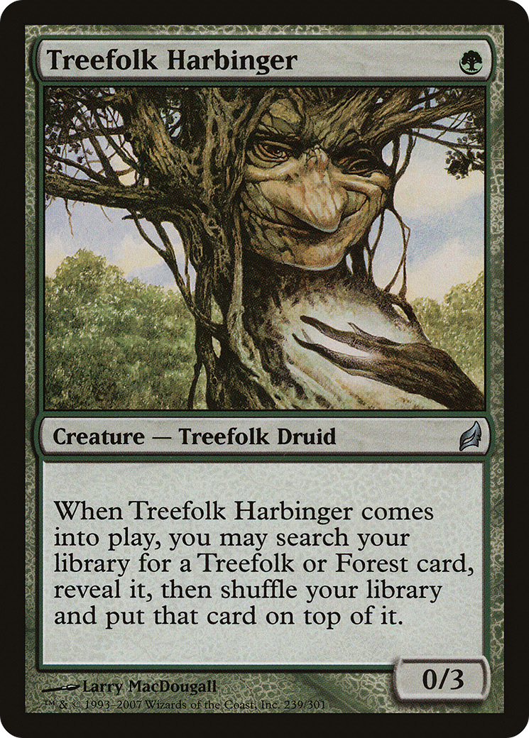 Image of Treefolk Harbinger (LRW-239) - Lorwyn Foil