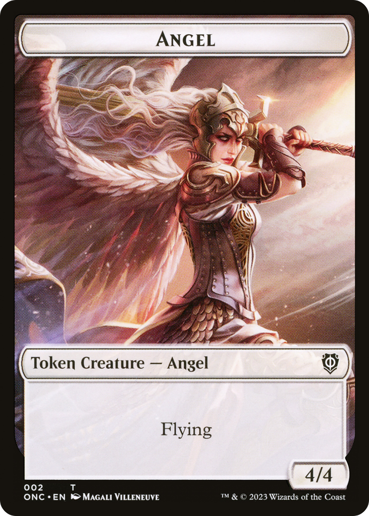 Image of Angel (TONC-002) - Phyrexia: All Will Be One Commander Tokens