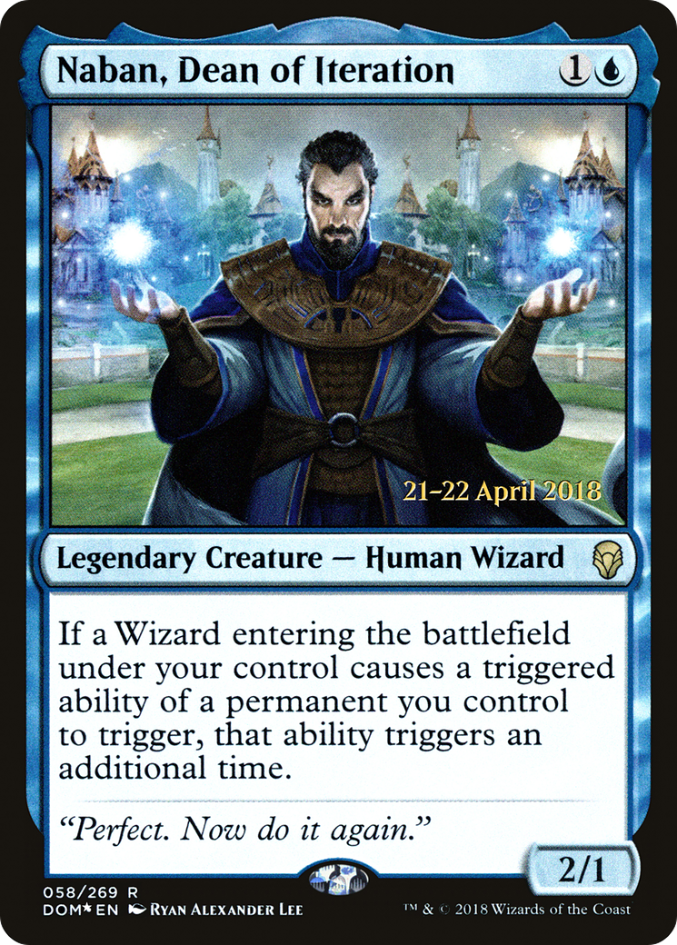 Image of Naban, Dean of Iteration (PRE-58S) - Dominaria Promos Foil