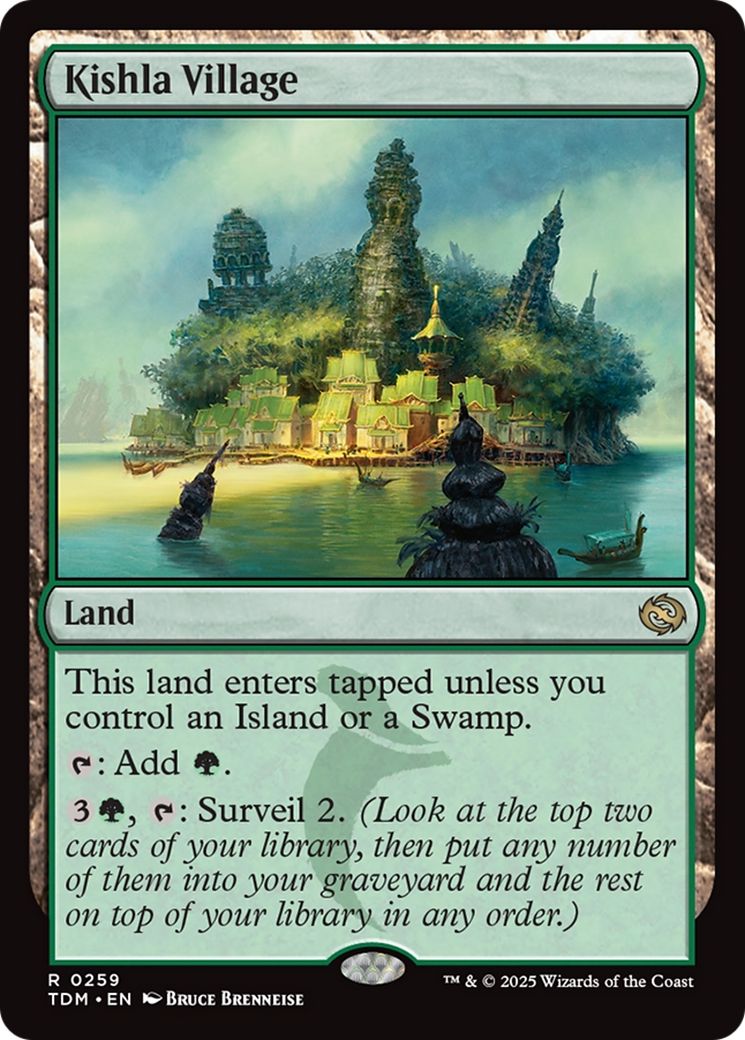 Image of Kishla Village (TDM-259) - Tarkir: Dragonstorm Foil