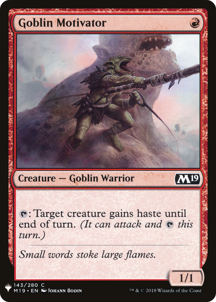 Image of Goblin Motivator (LIST-M19-143) - The List