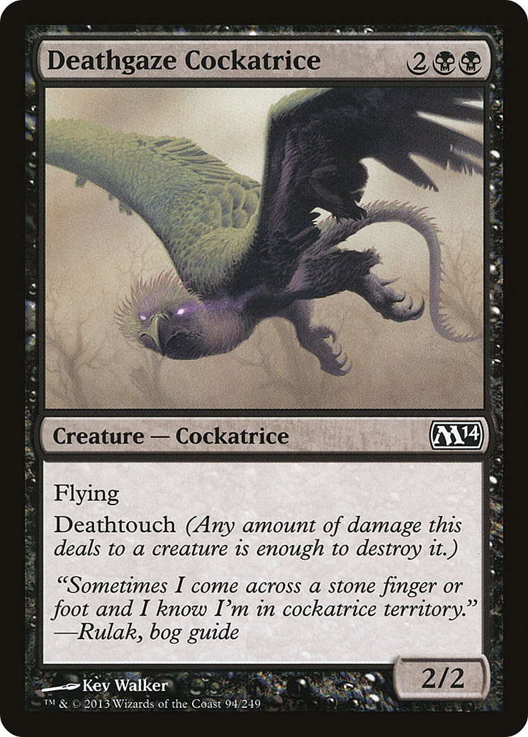 Image of Deathgaze Cockatrice (M14-094) - Magic 2014
